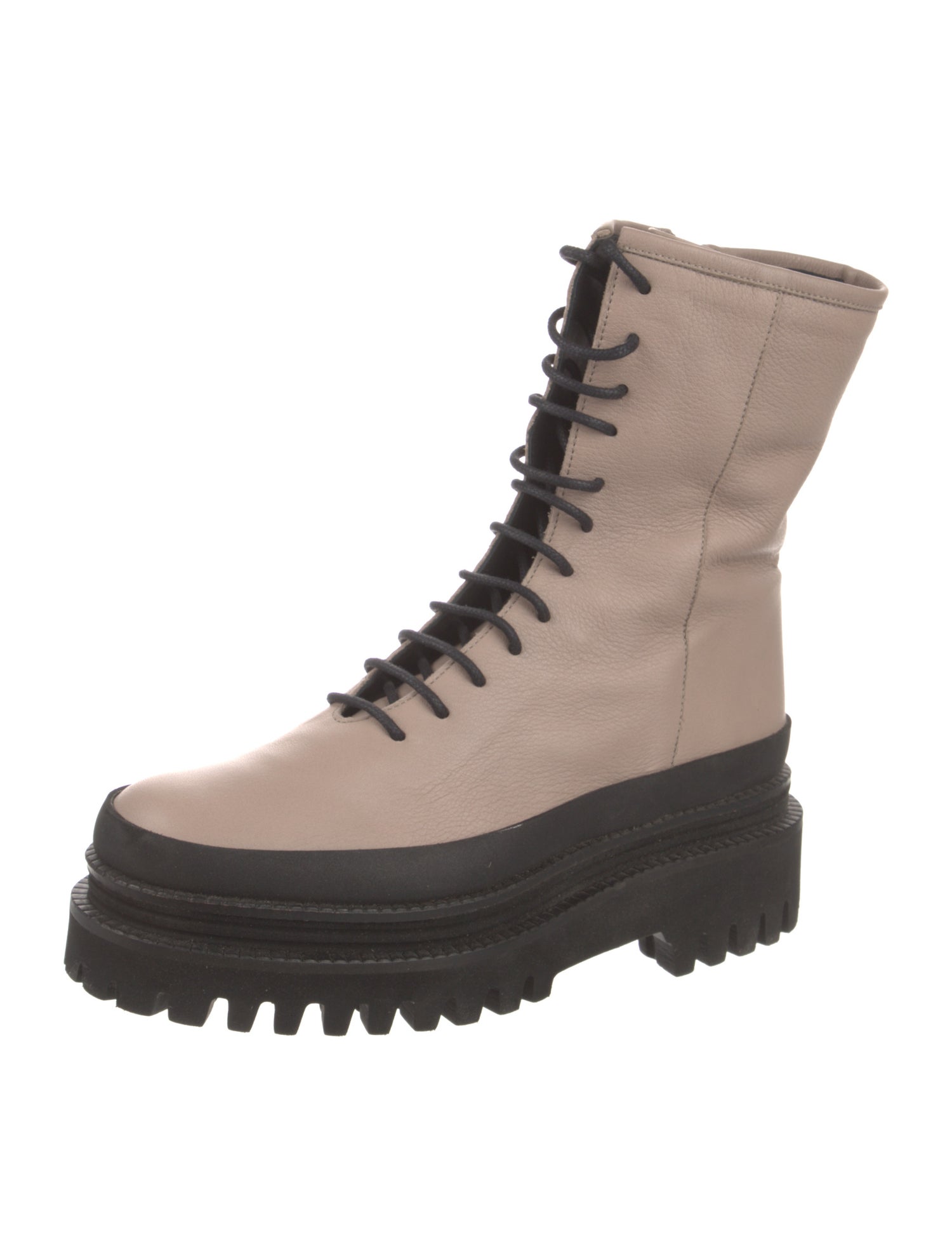 Paloma Barceló Leather Combat Boots